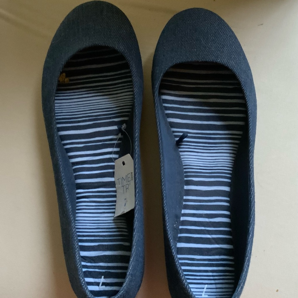 Blue Denim flats 7